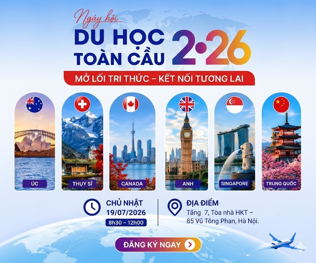 Ngày hội Du học Toàn cầu 2026: Khai mở tri thức – Kết nối tương lai